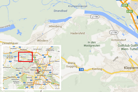 © Google Maps Google-Maps-Screenshot von der Donau bei Wien