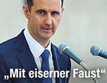 Der syrische Pr&auml;sident Baschar Al-Assad Assad