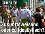 Fußgänger auf der Wiener Mariahilfer Straße