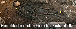 Die Überreste des Königs Richard III.