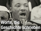 Martin Luther King bei seiner Rede