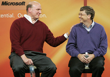 © AP/Ted S. Warren Steve Ballmer, Bill Gates