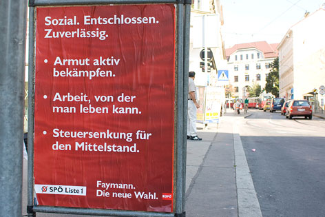 © ORF.at/Dominique Hammer Plakat zur Nationalratswahl 2008