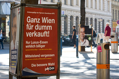 © ORF.at/Dominique Hammer Plakat zur Nationalratswahl 2008