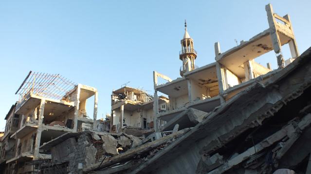 © Reuters/Yazan Homsy zerstörte Häuser in Homs