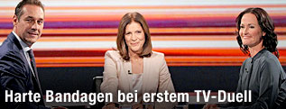 Grünen-Chefin Eva Glawischnig und FPÖ-Chef Heinz-Christian