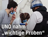 UNO-Inspektoren in einem Spital