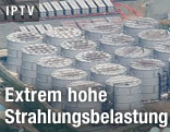 Wassertanks im AKW Fukushima