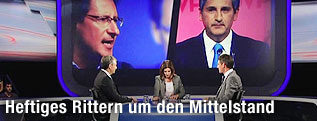 &Ouml;VP-Spitzenkandidat Michael Spindelegger und BZ&Ouml;-Spitzenkandidat Josef Bucher