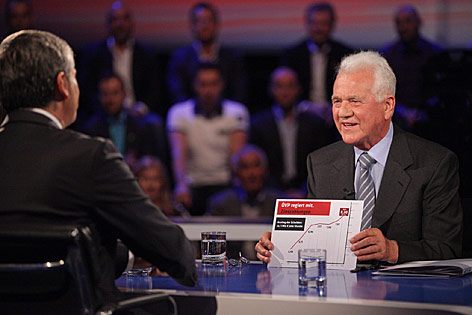 Michael Spindelegger und Frank Stronach im TV-Duell