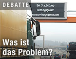 Rettungsgassenhinweisschild
