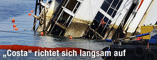 Rostiger Teil der "Costa Concordia"