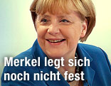 Angela Merkel bei einer TV-Diskussion
