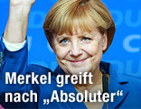 Freude bei Angela Merkel