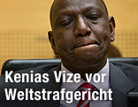 Kenianischen Vize-Präsidenten William Ruto und Anwalt Karim Khan