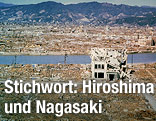 Archivaufnahme von Hiroshima nach dem Atombombenabwurf 1946