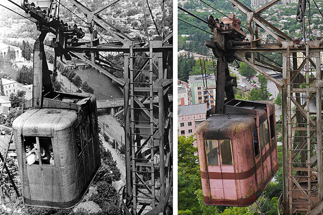 © picturedesk.com/Rex Features/Amos Chapple Gondel im georgischen Chiatura