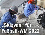 Arbeiter auf einer Baustelle