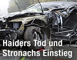 J&ouml;rg Haiders Auto nach seinem Unfall