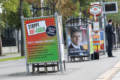© ORF.at/Roland Winkler Wahlkampfplakat der ÖVP
