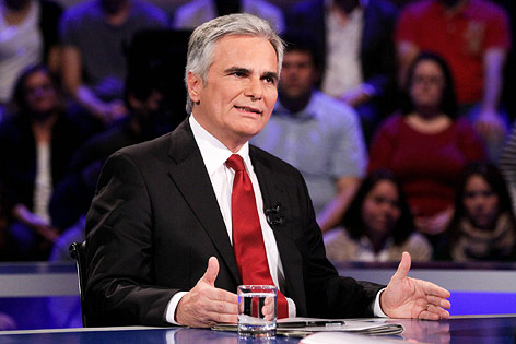 © ORF/Milenko Badzic Bundeskanzler und SPÖ-Spitzenkandidat Werner Faymann