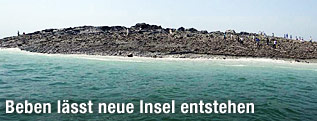 Neu entstandene Insel in Pakistan
