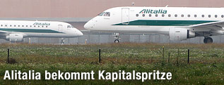 Ein Flugzeug der Alitalia