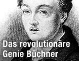 Zeichnung zeigt Georg Büchner