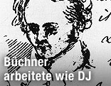 Alexis Muston: Skizze Büchners, um 1835