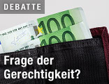 Geldscheine in Börse
