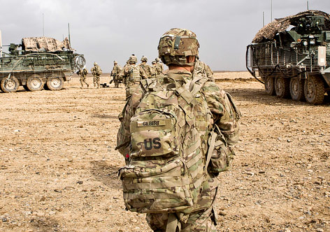 © Reuters/Andrew Burton US-Soldat in einer Multicam-Uniform