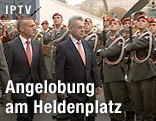 Bundespräsident Fischer am Heldenplatz