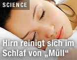 Schlafende Frau
