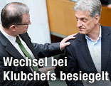 Die ehemaligen Klubchefs Karlheinz Kopf (ÖVP) und Josef Cap (SPÖ)