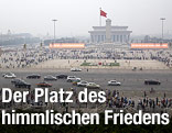 Blick auf den Tiananmen-Platz in Peking