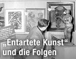 Foto aus der Ausstellung "Entartete Kunst"