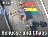 Einsatzkräfte am Flughafen von LA