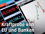 Börsenkurse auf Anzeigetafel