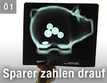 Röntgenbild eines Sparschweins