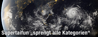 Satellitenaufnahme des Taifuns "Haiyan"