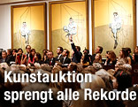Das Triptychon „Three Studies of Lucian Freud“ von Francis Bacon bei einer Auktion