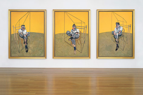 © APA/EPA/Christie's Das Triptychon „Three Studies of Lucian Freud“ von Francis Bacon