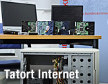 Computer mit abgenommenen Gehäuse
