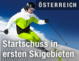 Skifahrer auf der Piste
