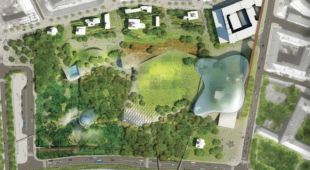 © Diller Scofidio + Renfro Rendering des künftigen Parks