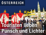 Christkindlmarkt am Rathausplatz in Wien