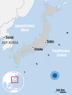 © APA/ORF.at Karte der japanischen Küste