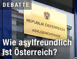 Schild des Asylgerichtshofs