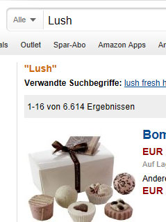 Screenshot amazon.de