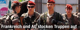 Französische Soldaten in Zentralafrika
